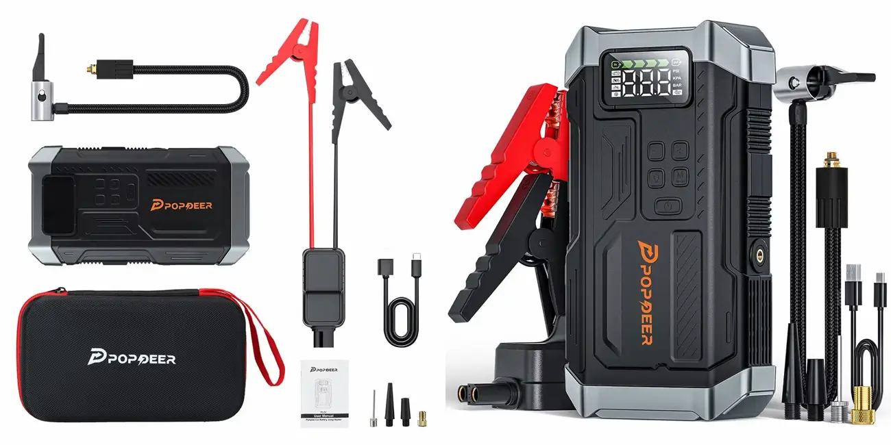 Chollo Arrancador de batería POPDEER PD-JA3 5000A por sólo 35,55€ con cupón y envío gratis (-60%)