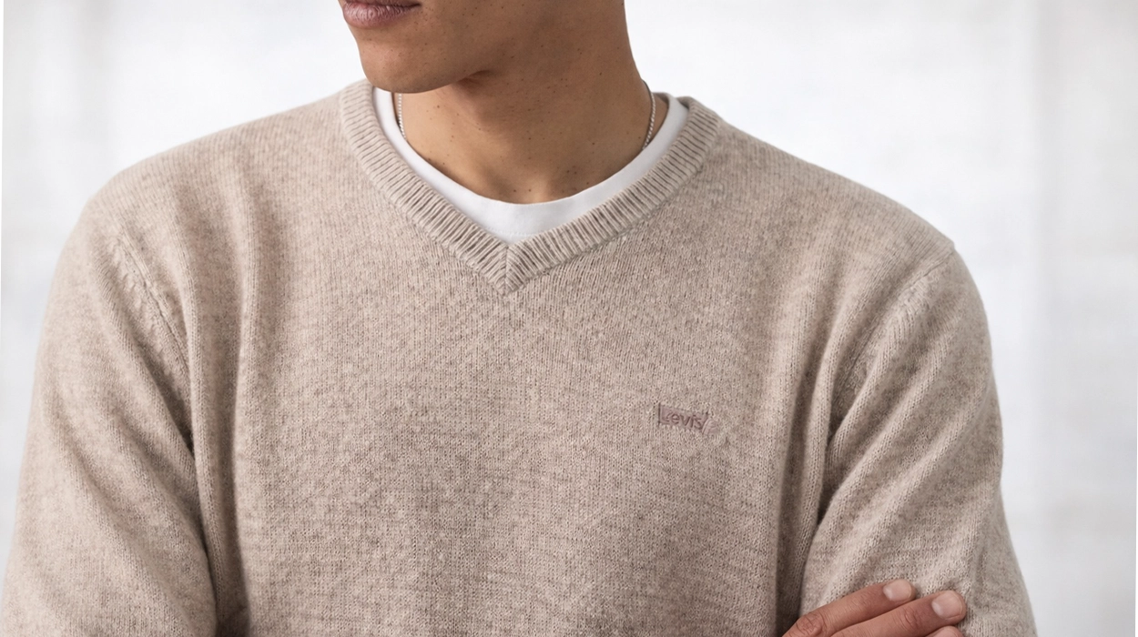 Chollo Suéter Levi’s V Neck Hm Sweater para hombre por sólo 33,53€ con envío gratis (58% de descuento)
