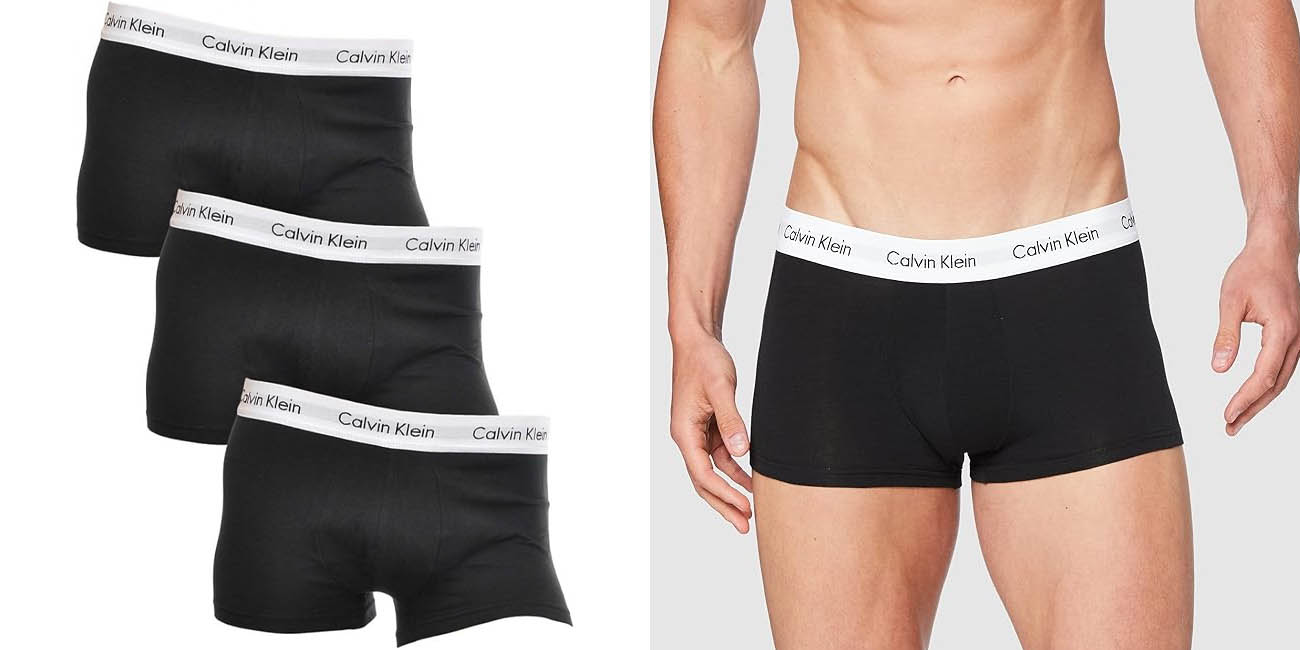 Chollo Pack x3 Bóxer Calvin Klein Trunk para hombre por sólo 25,55€ con cupón (43% de descuento)