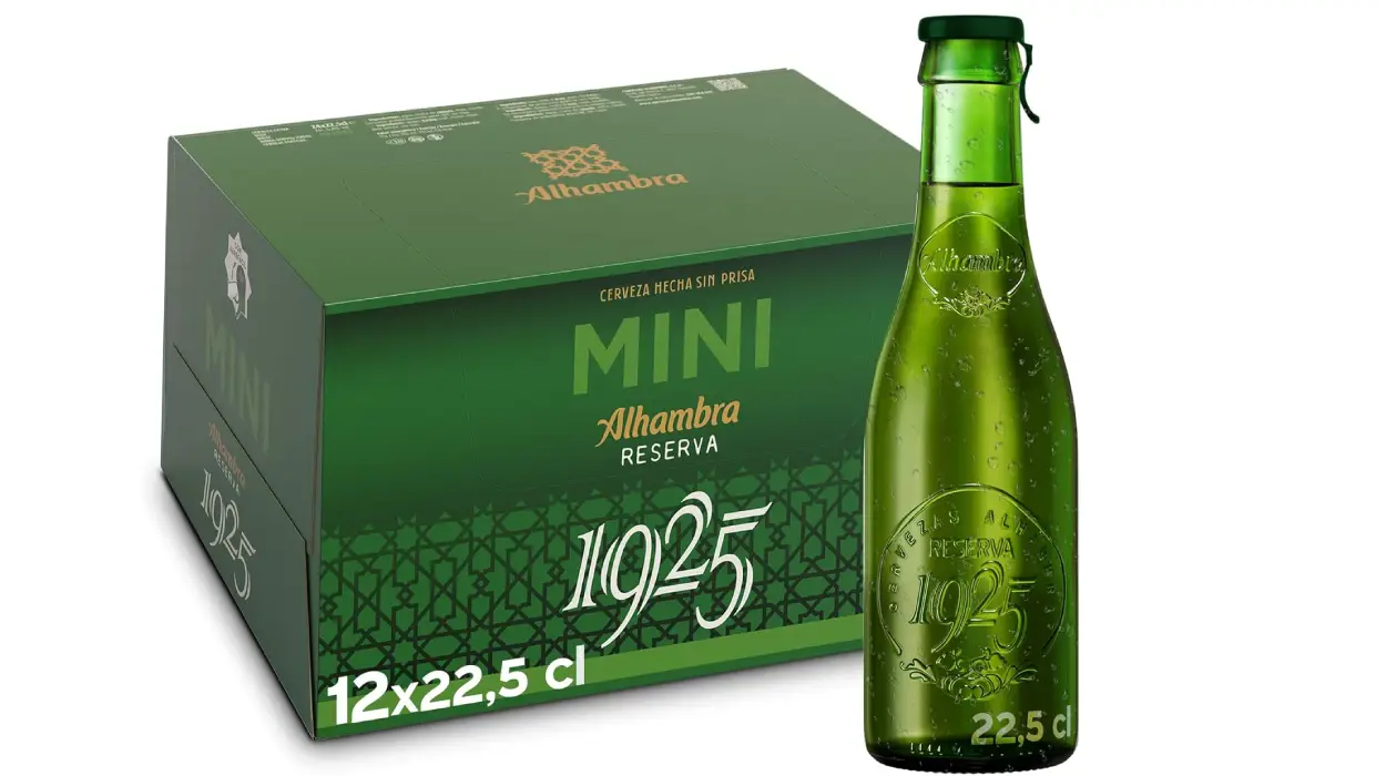 Chollo Pack x12 Cervezas Alhambra Reserva 1925 Mini de 22,5 cl por sólo 7,50€ ¡0,63€ cada una!
