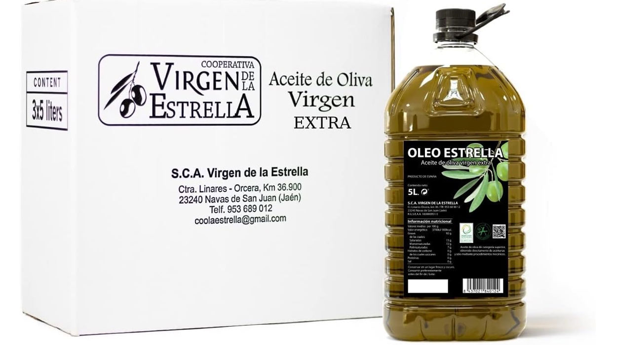 Chollo Aceite de Oliva Virgen Extra OLEO ESTRELLA Picual de Jaén por sólo 23,38€ con cupón y envío gratis (-36%) ¡TOP VENTAS!