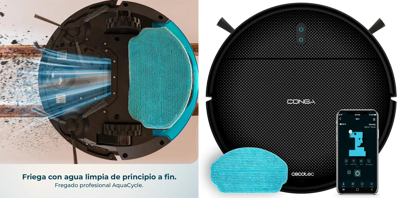 Chollo Robot aspirador Cecotec Conga M10 X-Treme por sólo 67,26€ con cupón y envío gratis (-40%)