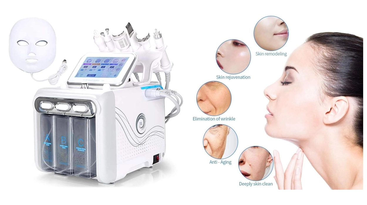 Disfruta de un cuidado facial profesional en casa con esta máquina de limpieza profunda 7 en 1 con tecnología Hydra que mejora tu piel: por sólo 115€ aplicando este cupón