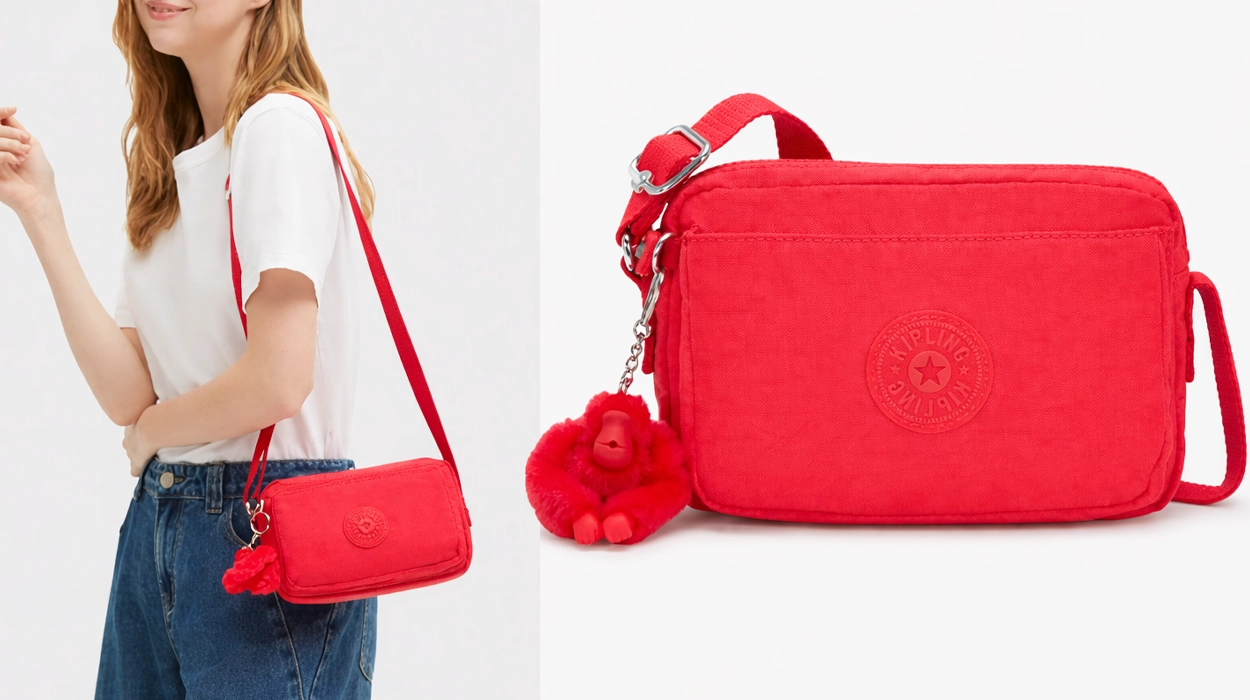 Chollo Bandolera mediana Kipling Abanu por sólo 36,95€ con envío gratis (51% de descuento)