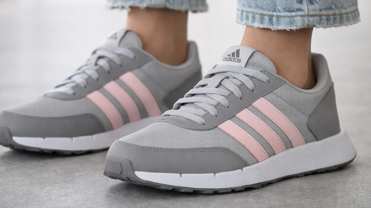 Mucho ojo al rebajón: Zapatillas Adidas Run 50s para mujer por sólo 35€ en color gris y rosa ¡Perfectas para primavera!