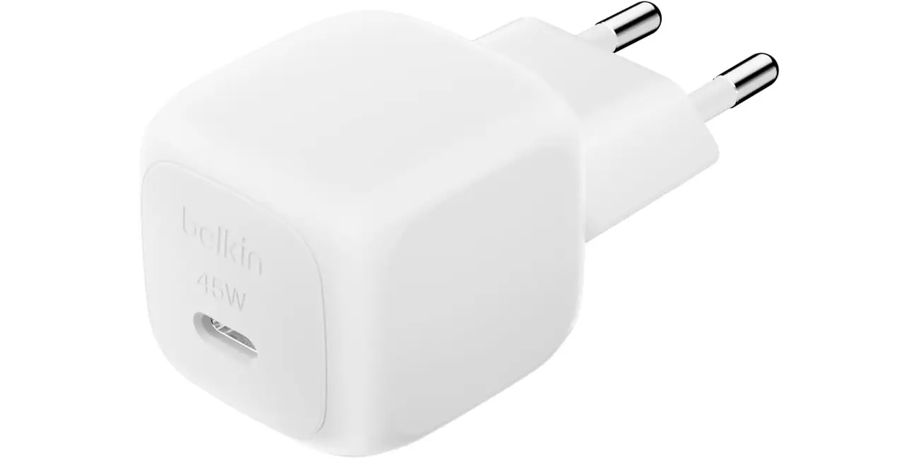 Chollo Cargador Belkin SmartProtect de 45W por sólo 12,99€ (-57%)