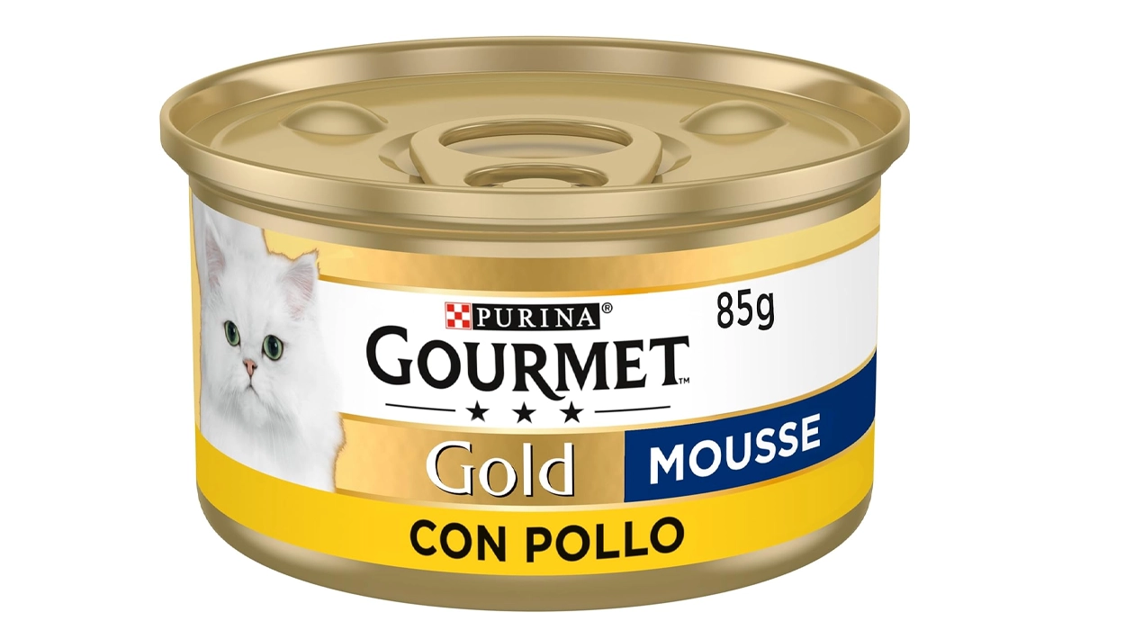 Chollo Pack x24 latas Purina Gourmet Gold Mousse Pollo para gatos por sólo 13,29€ (32% de descuento) ¡0,55€ la unidad!