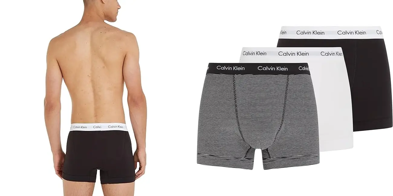 Chollo Pack 3x bóxer Calvin Klein Trunks por sólo 22,36€ con descuento al tramitar (-50%)