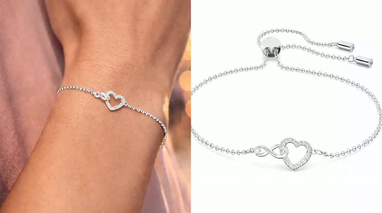 Consigue la pulsera más romántica de Swarovski a un precio fantástico: Hyperbola corazón e infinito por sólo 51,16€ (-43%)