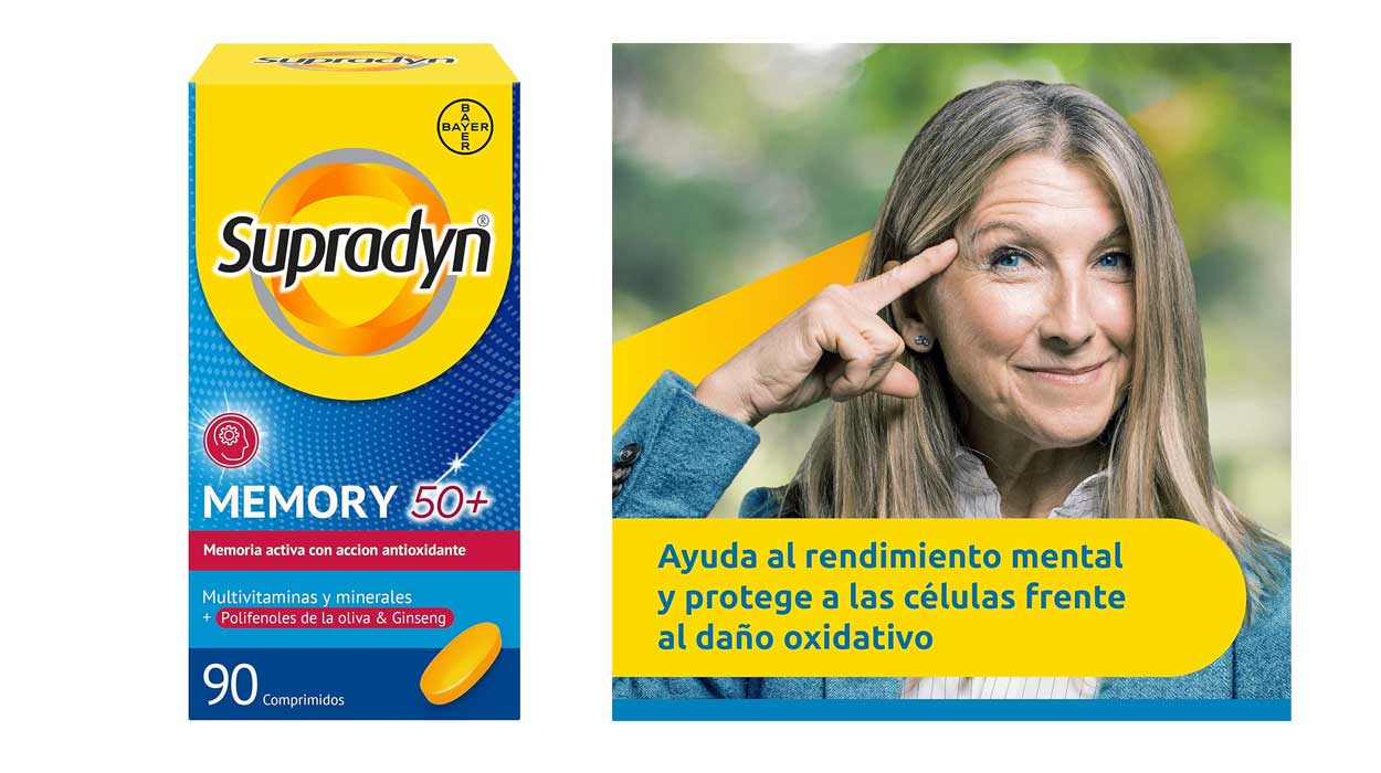 Chollo Multivitamínico Supradyn Memory 50 en caja de 90 comprimidos por sólo 24,99€ (-27%)