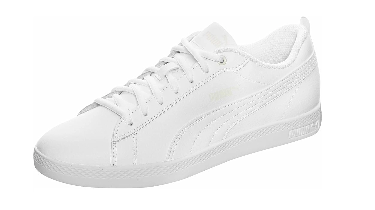 Descuentazo con cupón en estas zapatillas Puma de piel blancas para mujer ¡Volarán rápido!