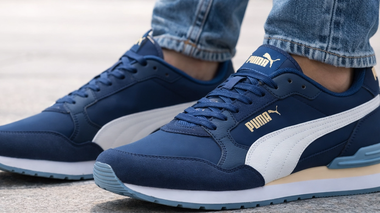 Estas Puma St Runner V4 son un acierto seguro si buscas unas zapatillas elegantes a un precio asequible