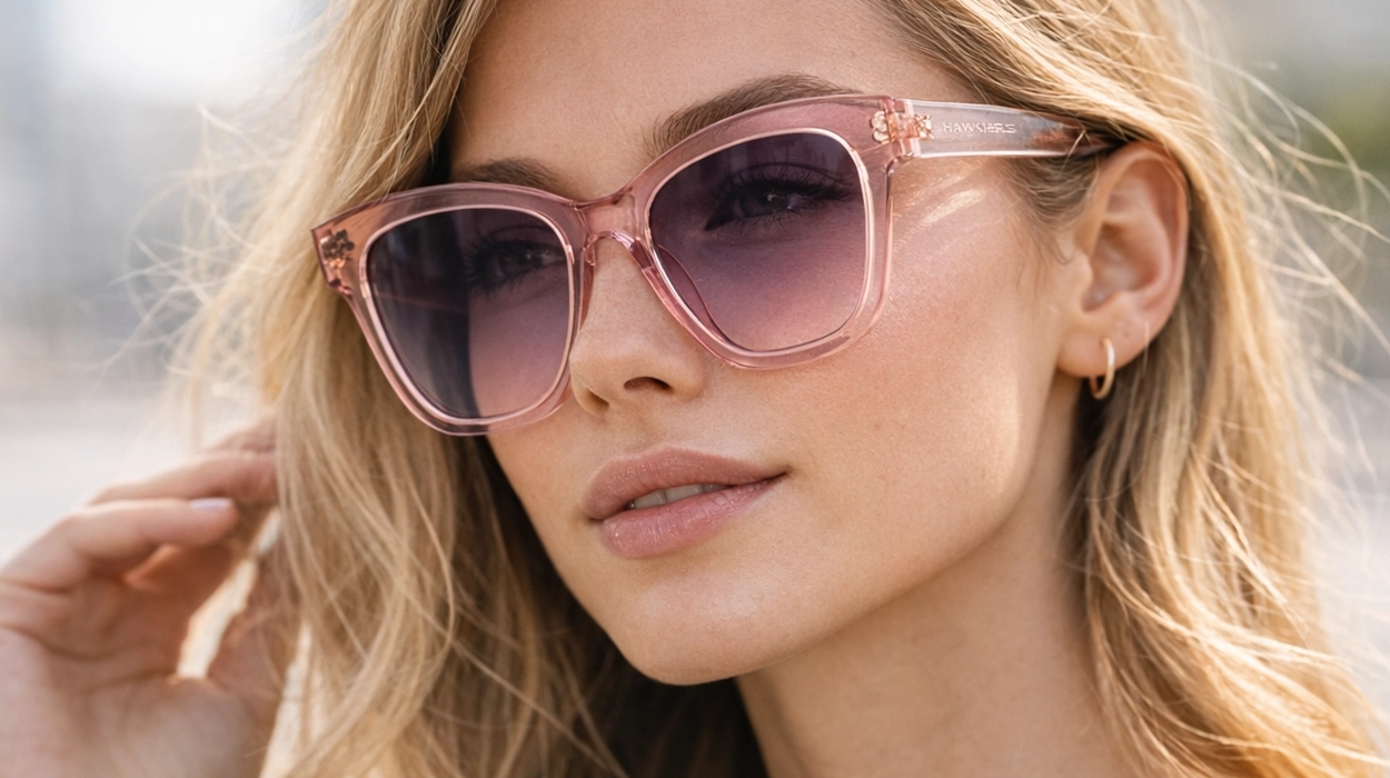 Chollo Gafas de sol Hawkers Audrey Baby Pink por sólo 19,99€ (56% de descuento)