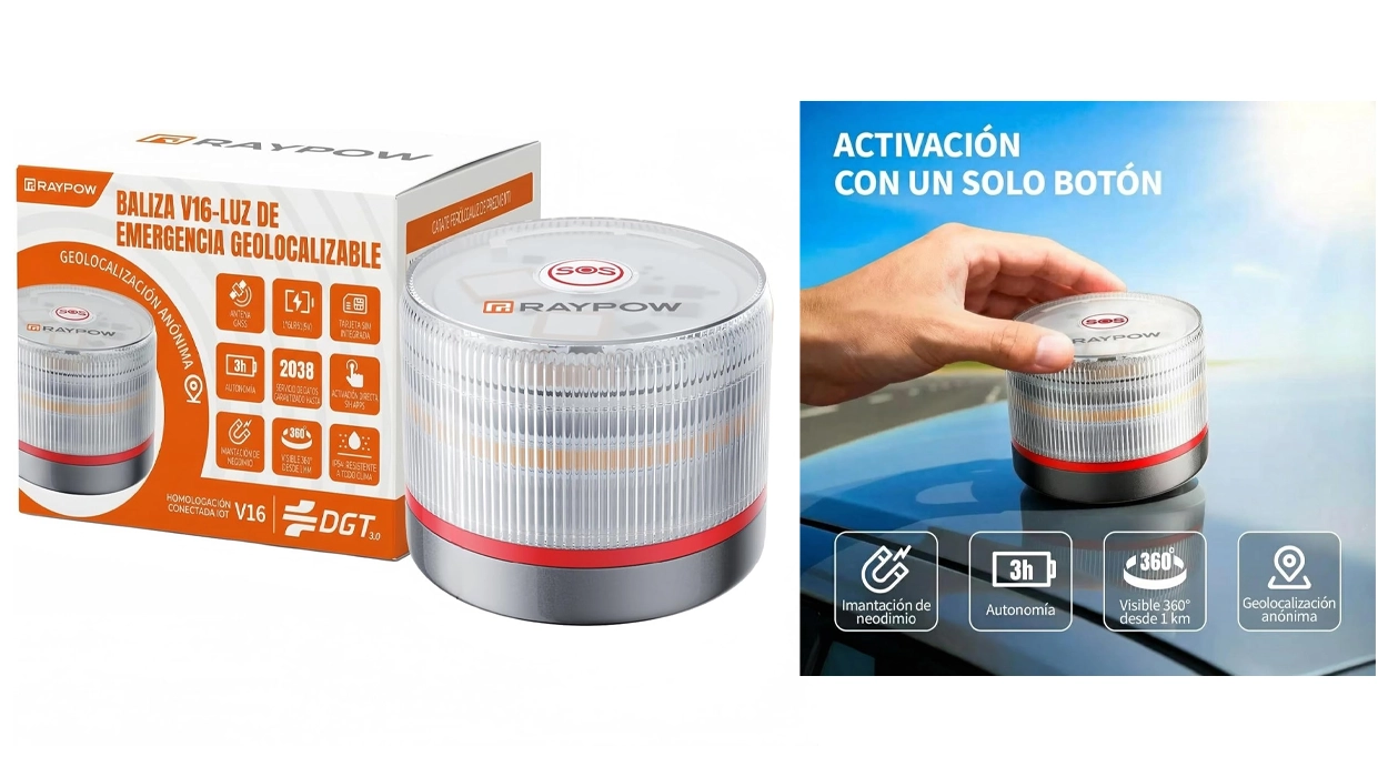 Chollo Baliza V16 Raypow homologada DGT por sólo 26,95€ (31% de descuento)