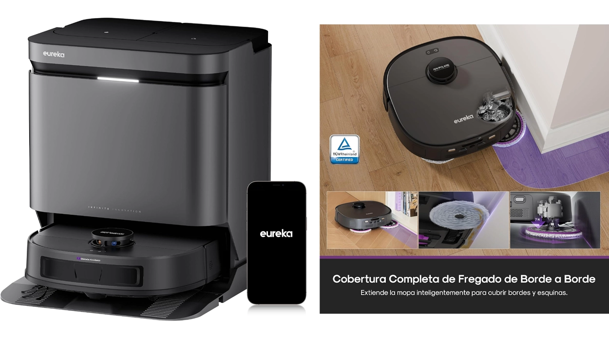 Chollo Robot Aspirador y Fregasuelos Eureka J15 EVO Ultra por sólo 399,99€ con envío gratis (33% de descuento)