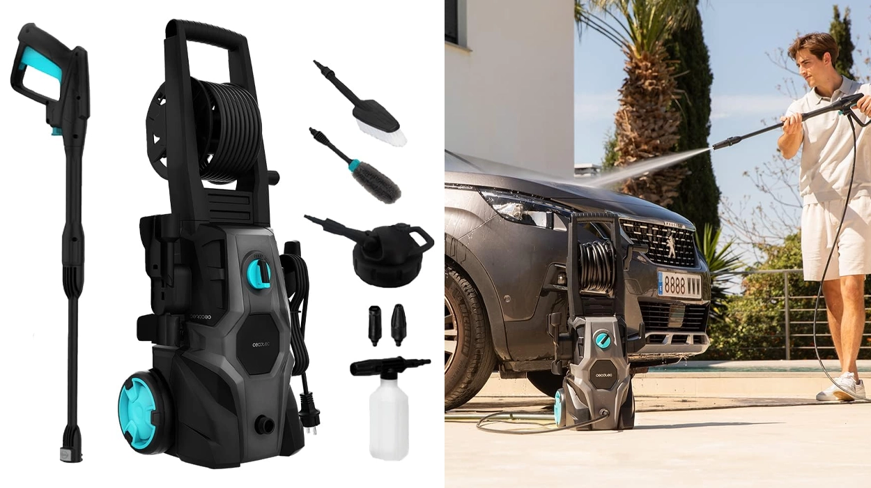 Chollo Hidrolimpiadora de alta presión Cecotec HydroBoost 2000 Car & Garden Pro de 2.000W por sólo 79,99€ con envío gratis (33% de descuento)