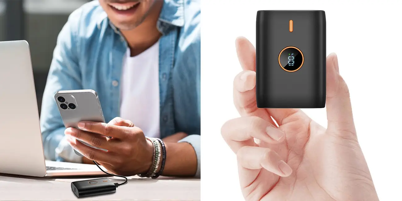 Chollo Mini powerbank Bogseth de 10.000 mAh con USB, USB-C y microUSB por sólo 13,99€ (-26%)