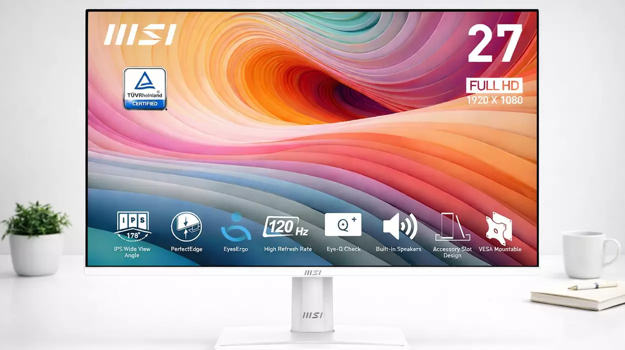 Chollo Monitor Profesional MSI Pro MP275W E2 FHD de 27 pulgadas sin marcos y 120 Hz por sólo 99€ con envío gratis (-41%)