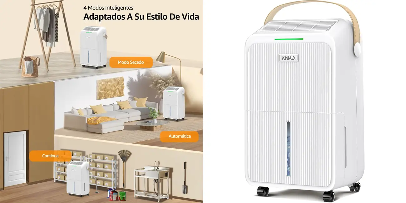 Chollo Deshumidificador KNKA por sólo 94,37€ con cupón y envío gratis (-77%)