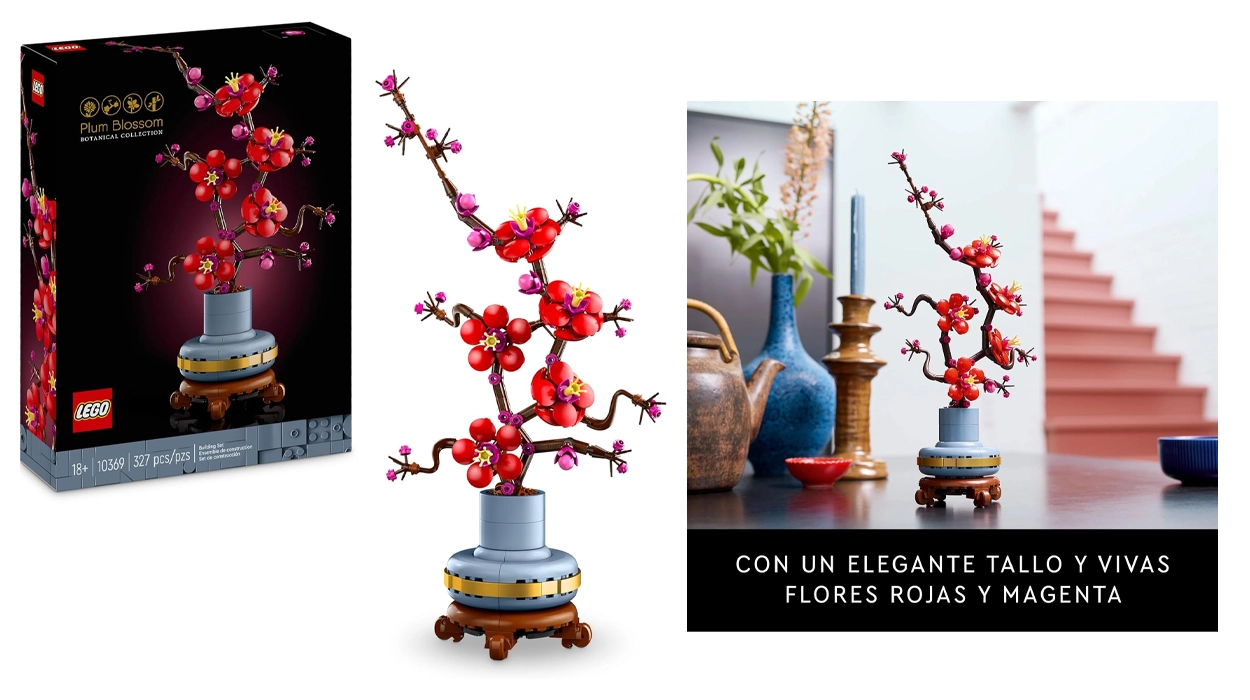 Chollo LEGO Botanicals Flor de Ciruelo Adorno Floral por sólo 19,99€ (33% de descuento)