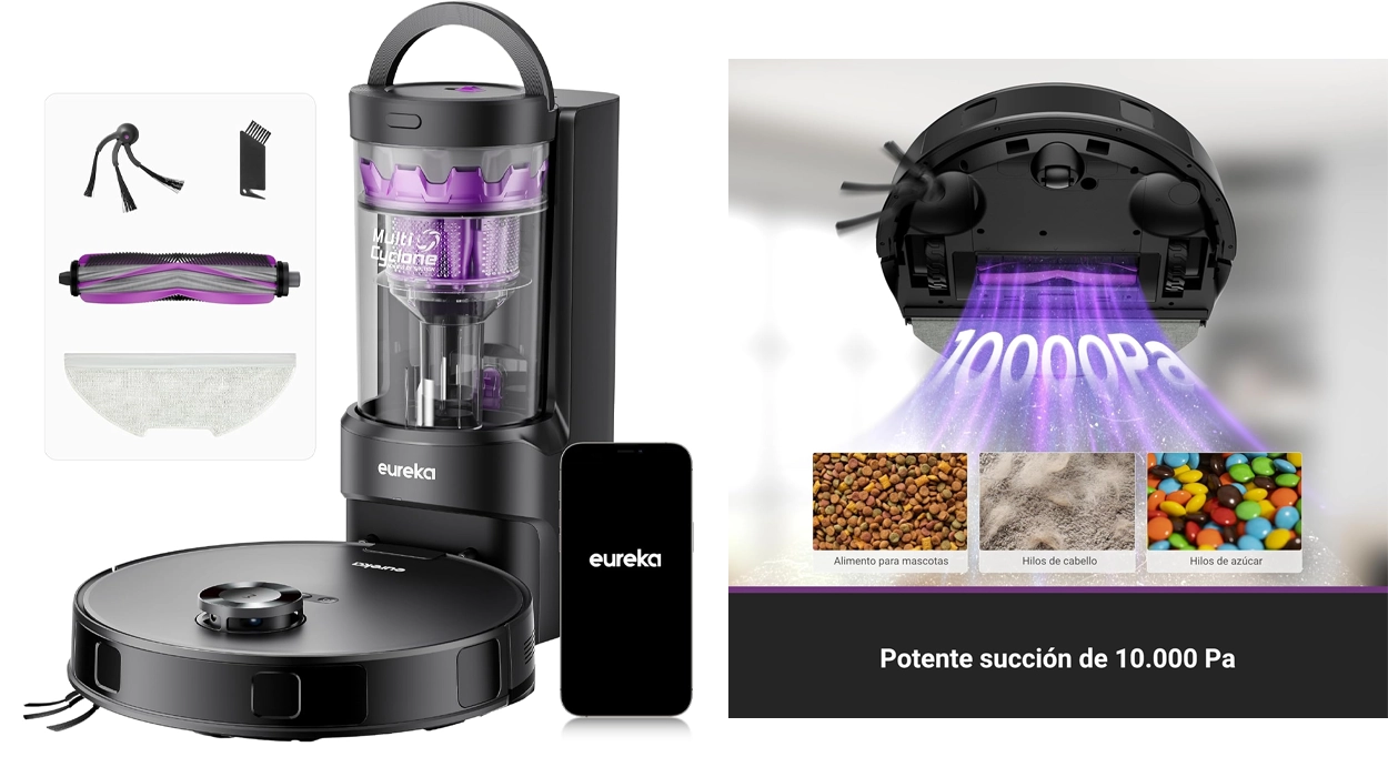 Chollo Robot Aspirador y Friegasuelos Eureka E20 EVO Plus por sólo 279,99€ con envío gratis (20% de descuento)
