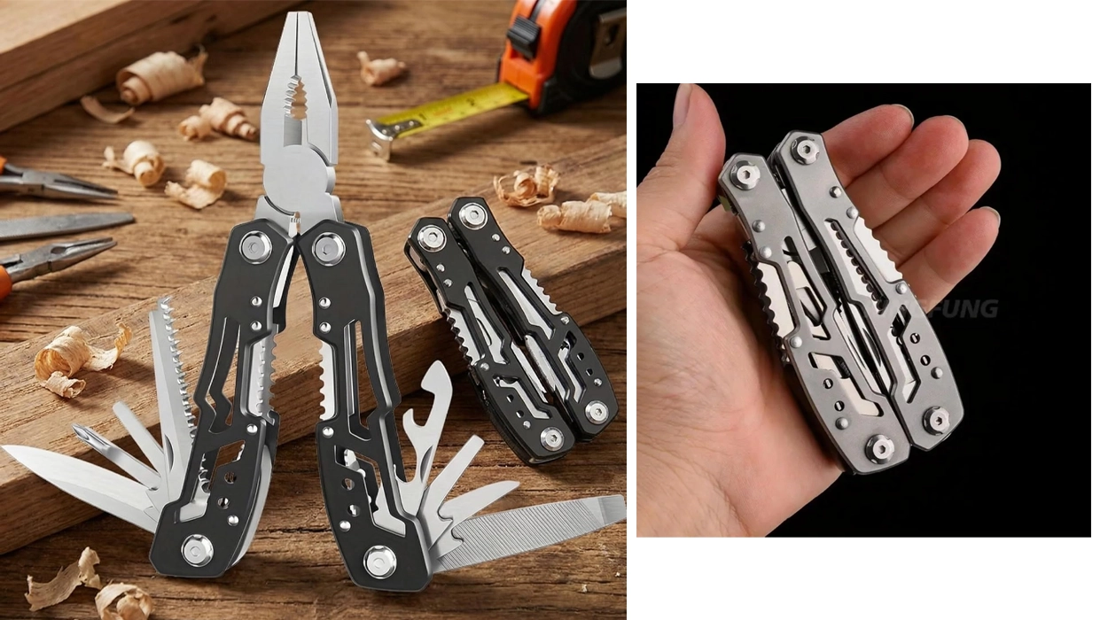 Chollo Multiherramienta plegable con alicates 9 en 1 por sólo 1,92€ (-70%)