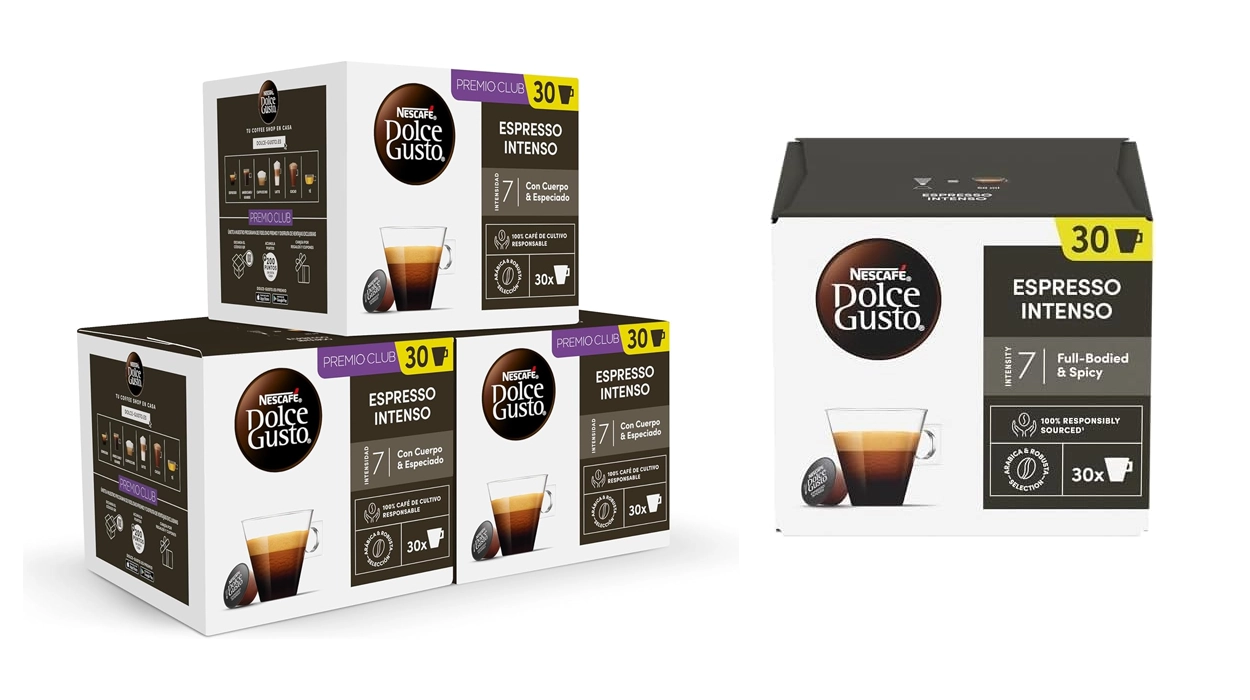 Chollazo Pack x90 Cápsulas de café Nescafé Dolce Gusto Espresso Intenso por sólo 22,92€ (-15%) ¡A 0,25€ cada una!