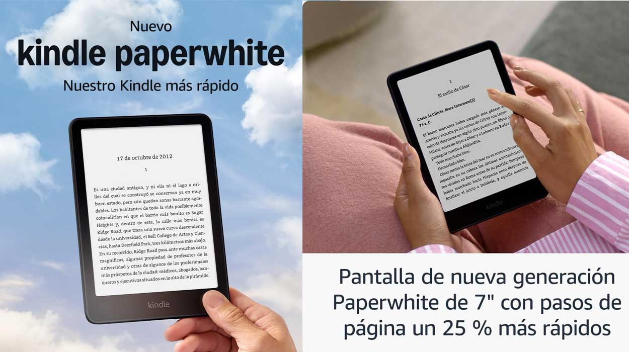 Kindle Paperwhite 2024 por sólo 129€ con envío gratis (-24%)