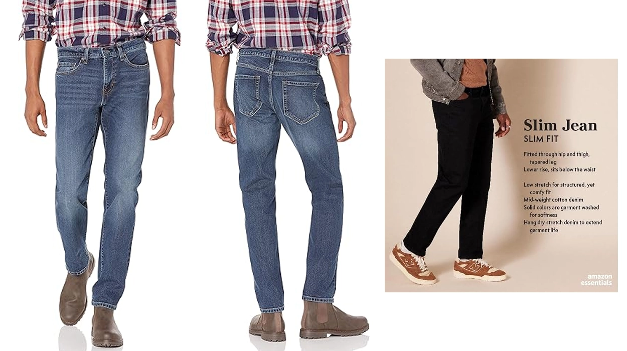 Chollo Pantalones vaqueros elásticos Amazon Essentials Jeans para hombre por sólo 16,28€ (-31%)