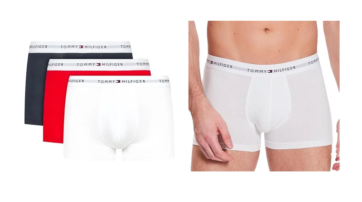 Chollo Pack x3 Bóxers Tommy Hilfiger Trunk por sólo 25,30€ (37% de descuento)