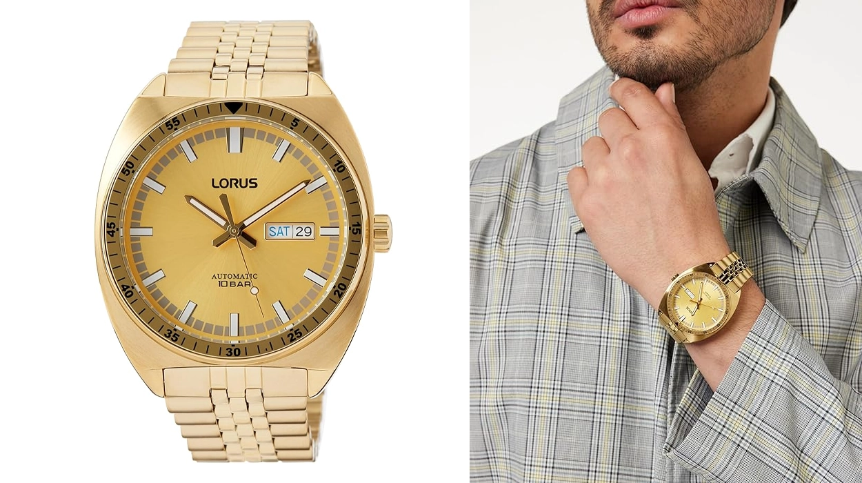 Destaca con este reloj automático Lorus dorado para hombre que hoy baja a un precio excelente en Amazon (-34%)