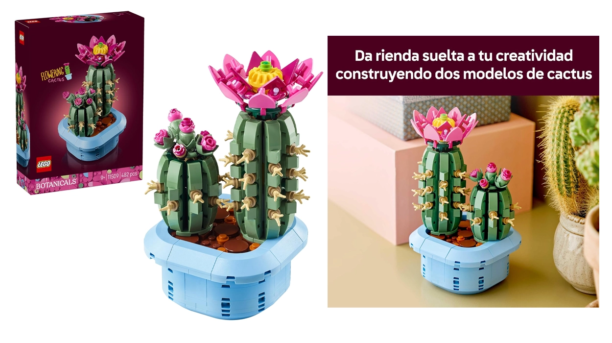 Chollo LEGO Botanicals Cactus en Flor por sólo 22,50€ (25% de descuento)