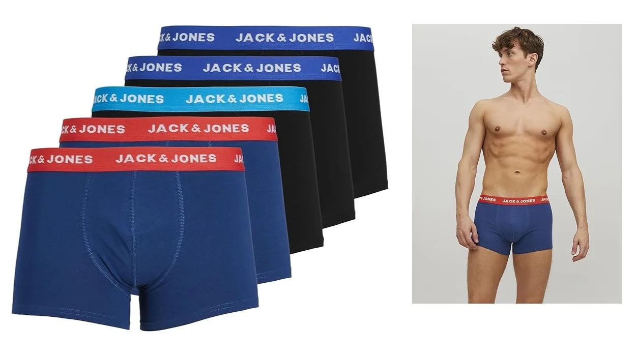 Renueva tu cajón de ropa interior con estos bóxers Jack & Jones por sólo 4,77€ cada uno