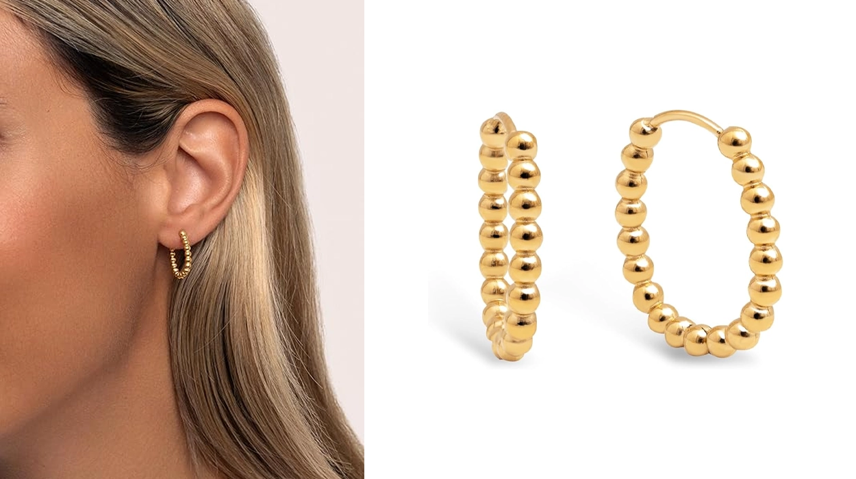 Chollo Pendientes Singularu Dana Dots de acero con baño de oro por sólo 6,13€ (-23%)