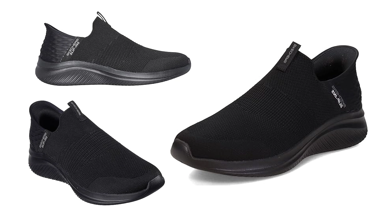 Chollo Zapatillas Skechers Ultra Flex 3.0 Smooth Step negras para hombre por sólo 55,05€ con envío gratis (45% de descuento)