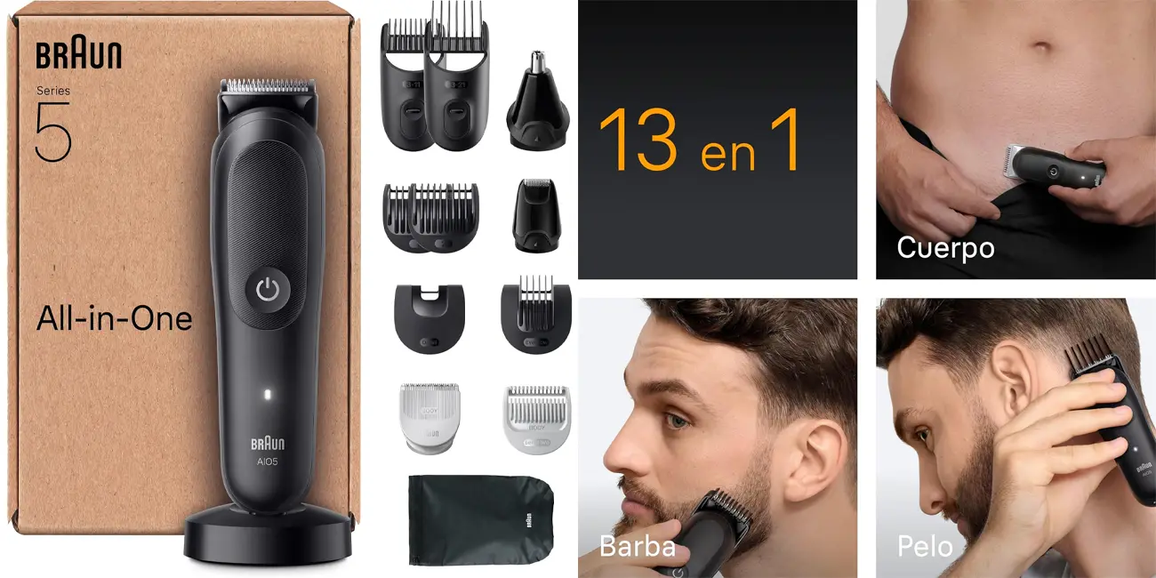Chollo Recortadora Braun Series 5 AIO5565 All in One por sólo 39,99€ con envío gratis (-50%)