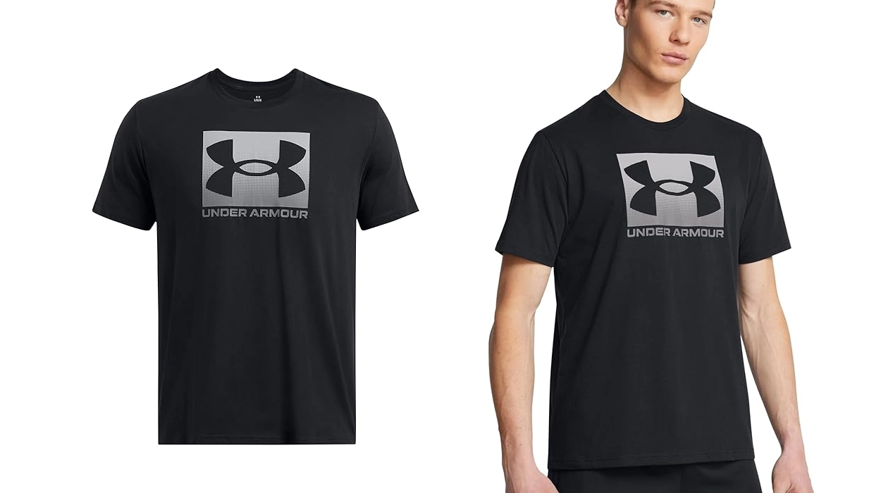 Chollo Camiseta Under Armour Camo Boxed Logo para hombre por sólo 12,75€ (54% de descuento)