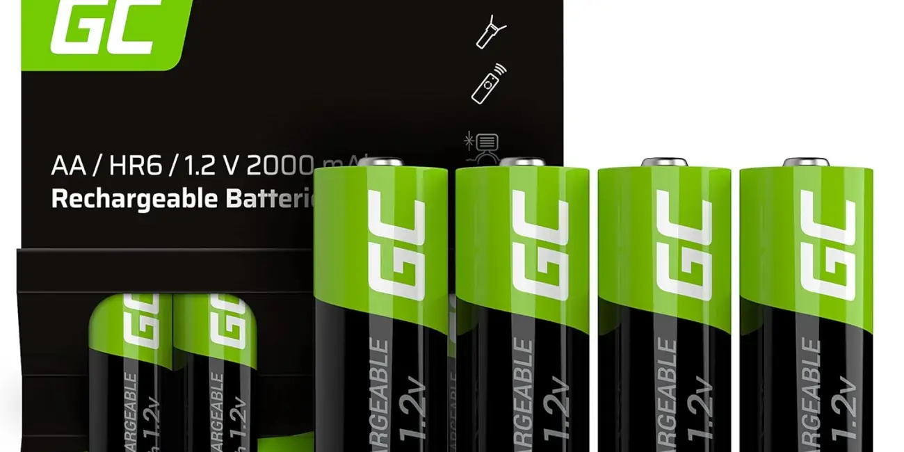 Chollo Pack x4 pilas recargables Green Cell AA de alta capacidad 2000 mAh por sólo 7,99€ (19% de descuento)