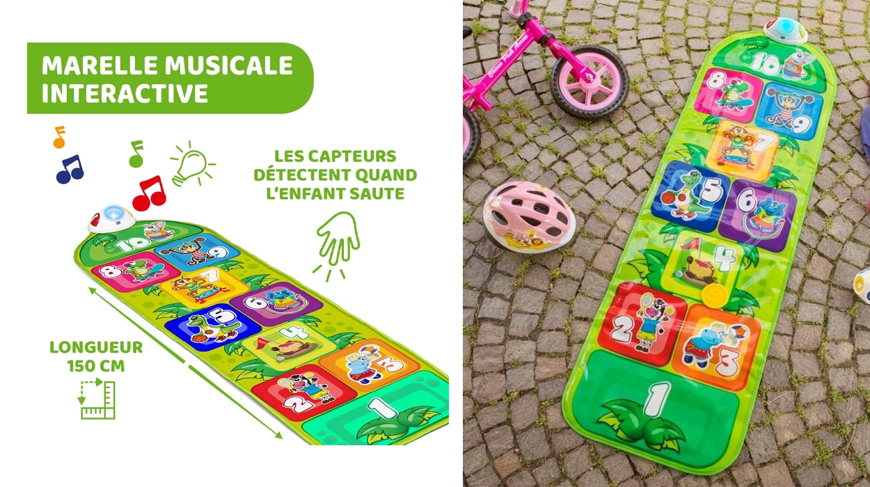 Chollo Alfombra Musical Infantil Chicco Jump & Fit interactiva con luces y sonido por sólo 19,90€ (42% de descuento)