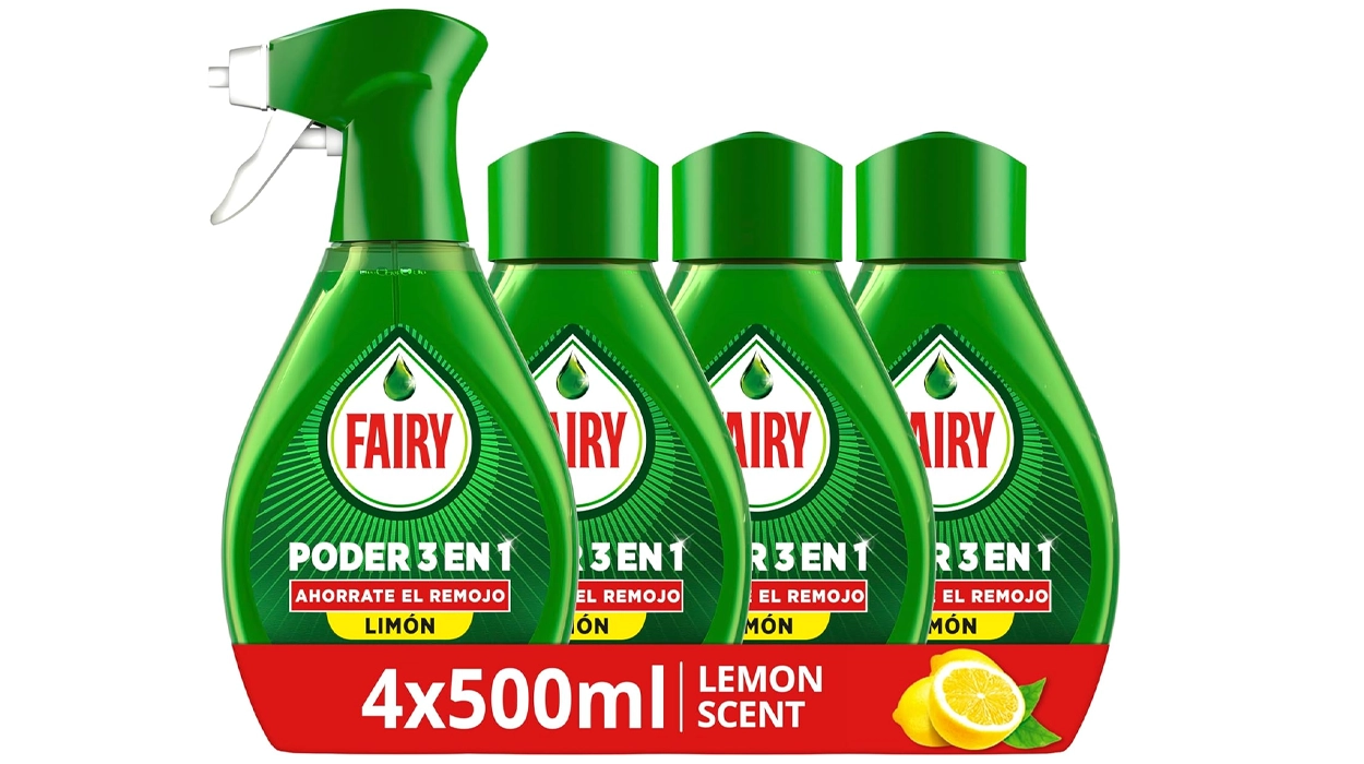 Chollo Pack x4 Fairy Poder Sin Remojo con dosificador por sólo 12,99€ (33% de descuento)