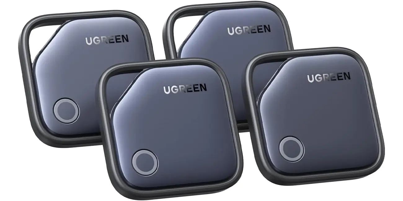 4 Localizadores UGREEN con certificación Apple Find My: mantienen tus objetos bajo control por sólo 5,86€ cada unidad