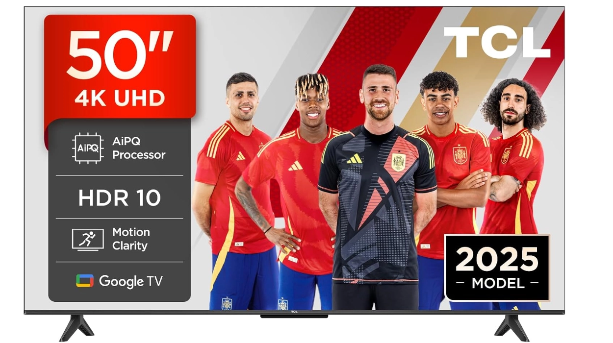 Adiós teles caras: La TCL 50V6C de 50″ con Google TV y Dolby Audio baja a sólo 259€ (-35%)
