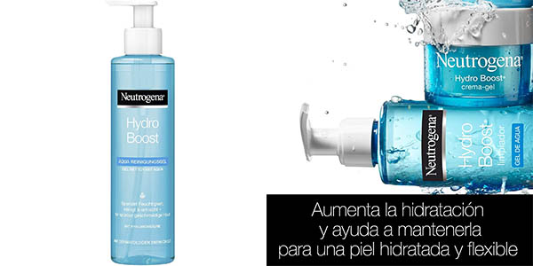Chollo Limpiador facial Neutrogena Hydro Boost Agua Gel de 200 ml por sólo 5,89€ (-54%)