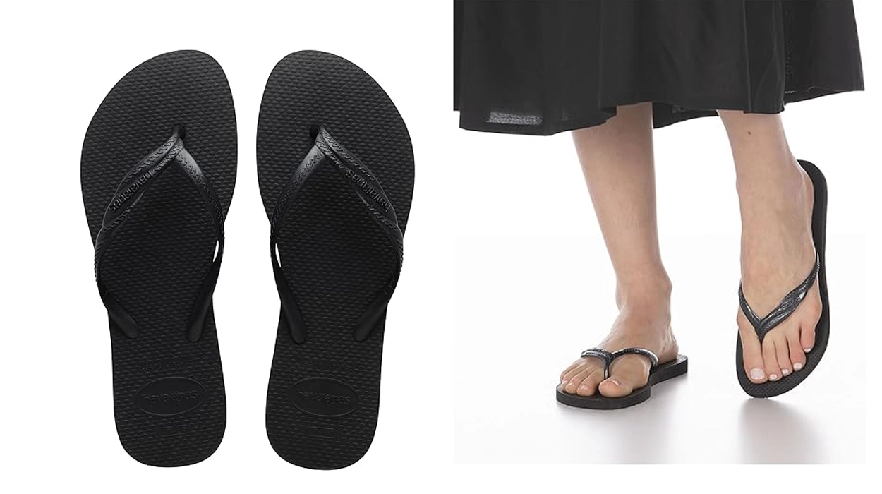 Chollo Chanclas Havaianas Fantasía Gloss en color negro por sólo 9,99€ (50% de descuento)