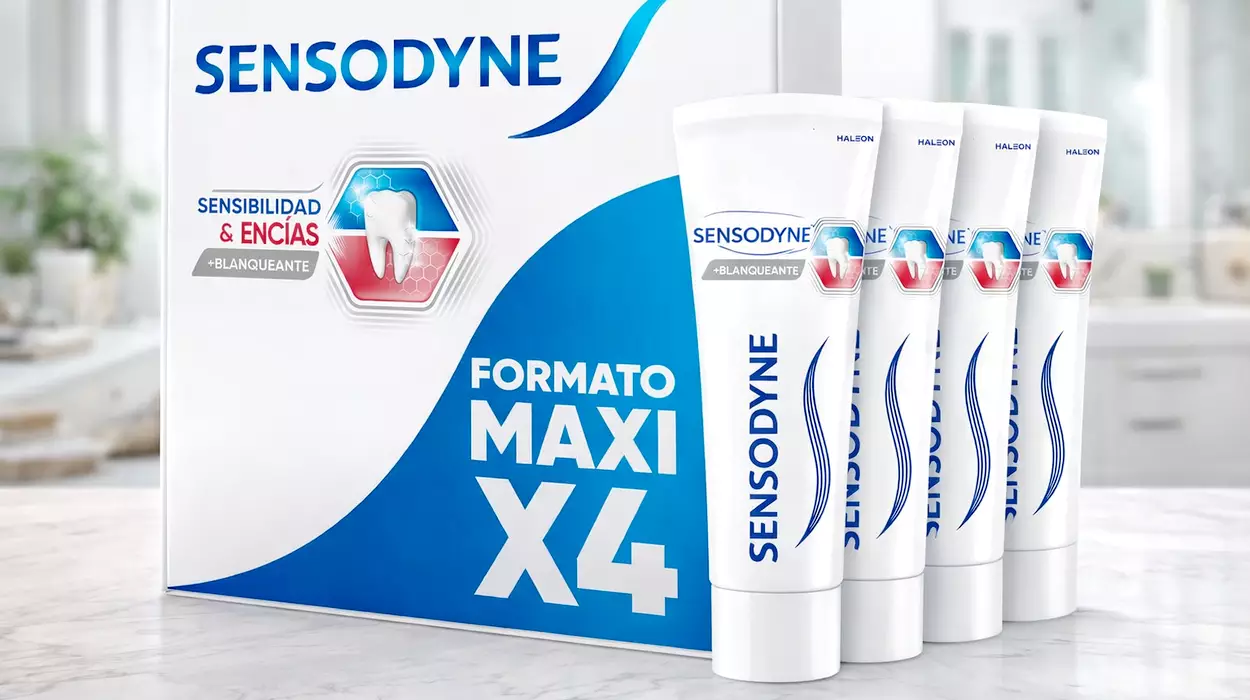 Chollo Pack x4 Pasta de dientes blanqueante Sensodyne Sensibilidad y Encías de 75 ml por sólo 12,80€ (-33%)
