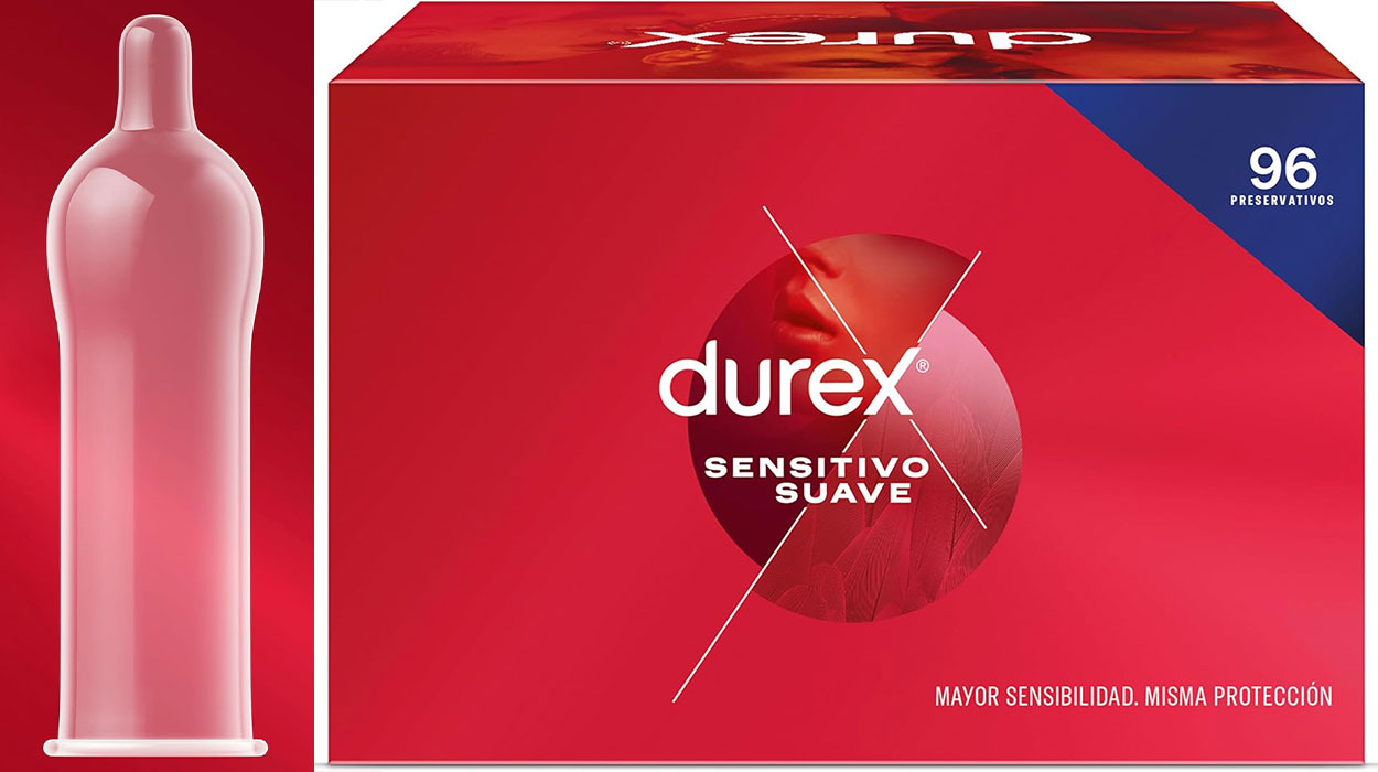 Chollo Caja de 96 preservativos Durex Sensitivo Suave por sólo 24,99€ (-40%)