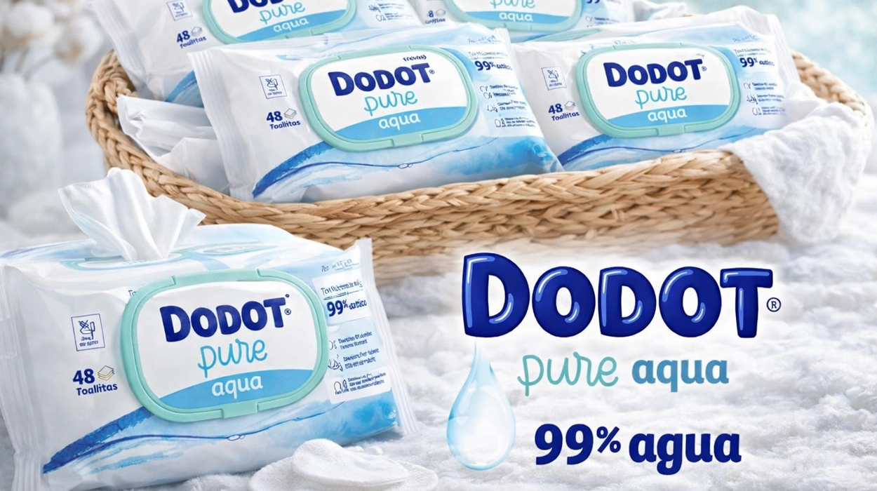 Chollo Pack x18 paquetes Toallitas Dodot Aqua Pure para bebé por sólo 31,79€ con envío gratis (-35%) ¡A 1,77€ el paquete!