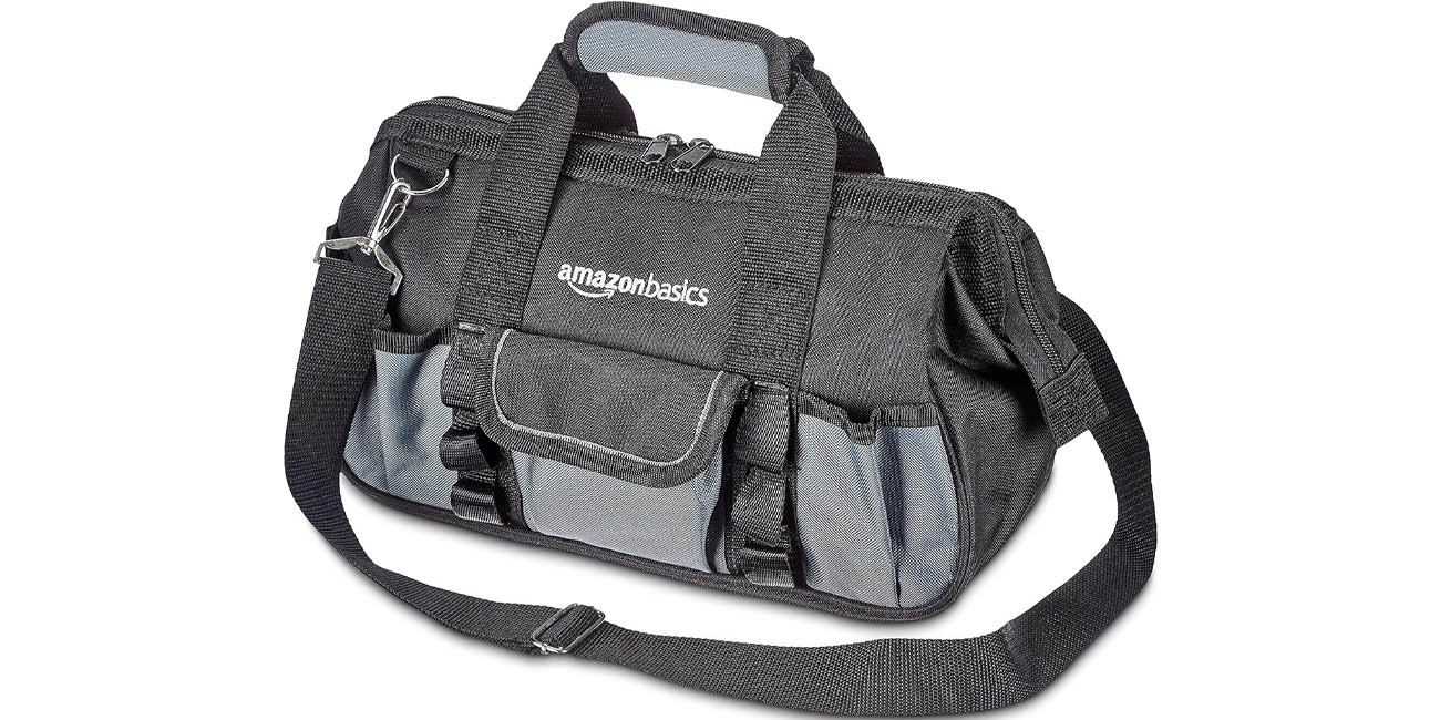 Chollo Bolsa Amazon Basics para herramientas con 16 bolsillos por sólo 8,83€ con envío gratis (-30%)