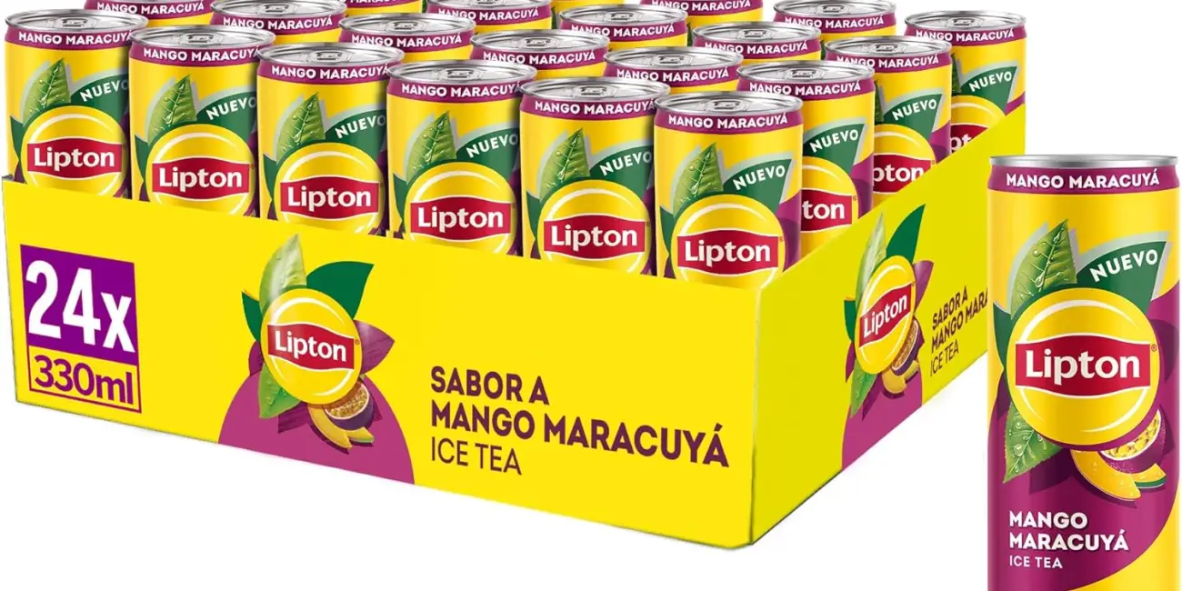 Chollo Pack x24 latas de Té Lipton Mango Maracuyá de 330 ml por sólo 12€ (-49%) ¡0,50€ cada una!