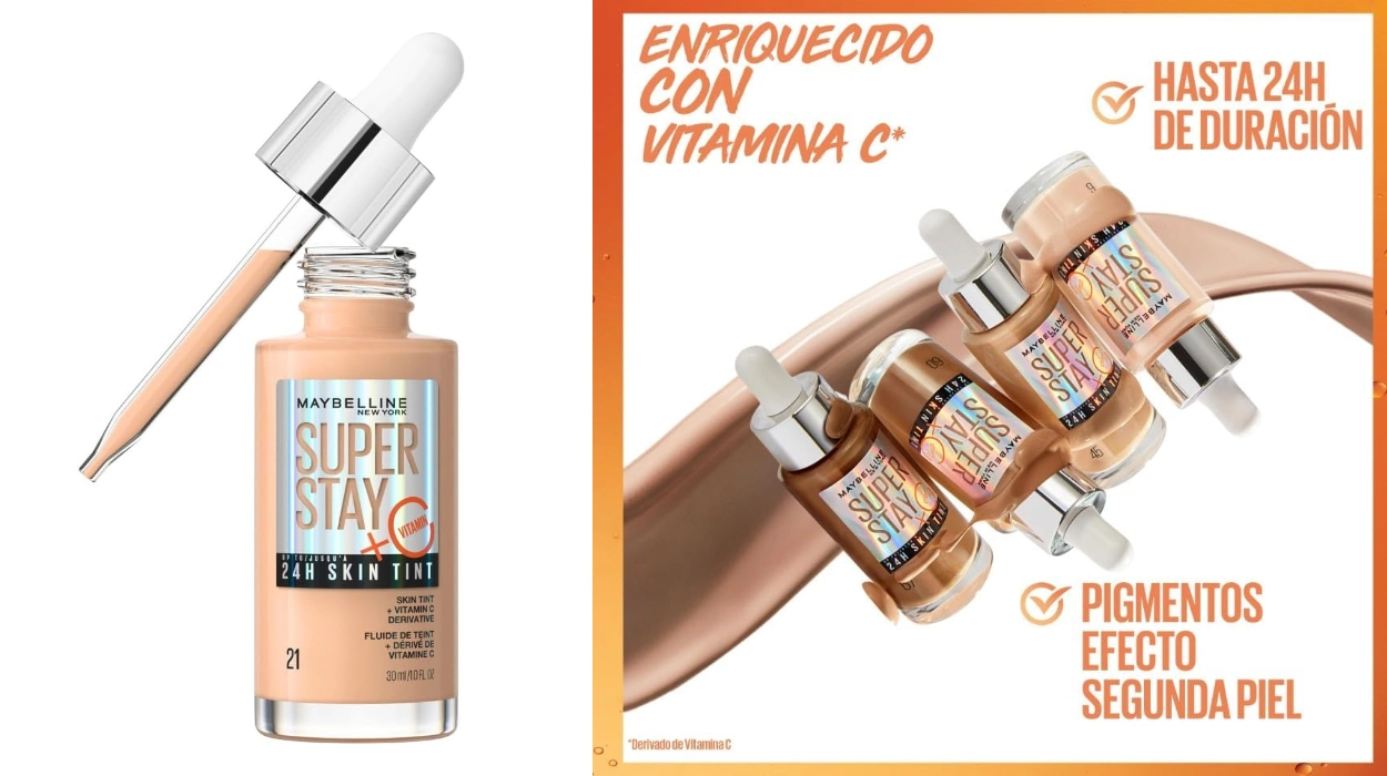 Chollo Base de maquillaje Maybelline Super Stay enriquecida con Vitamina C Tono 21 por sólo 8,50€ (-46%)